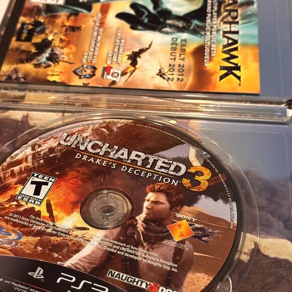 Uncharted 3 Drake's Deception Steelbook Sony PS3 Playstation 3 Complete in Box - Picture 3 of 3
